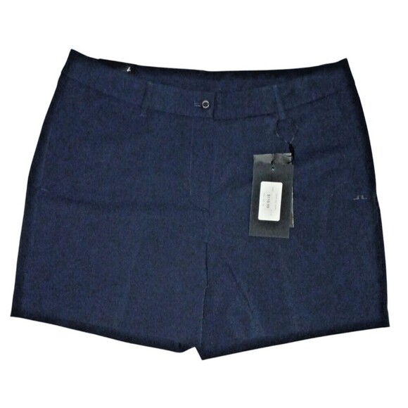 J. LINDEBERG Gwen Golf Shorts Size 32 Navy Blue Active Performance High Rise - Picture 1 of 7